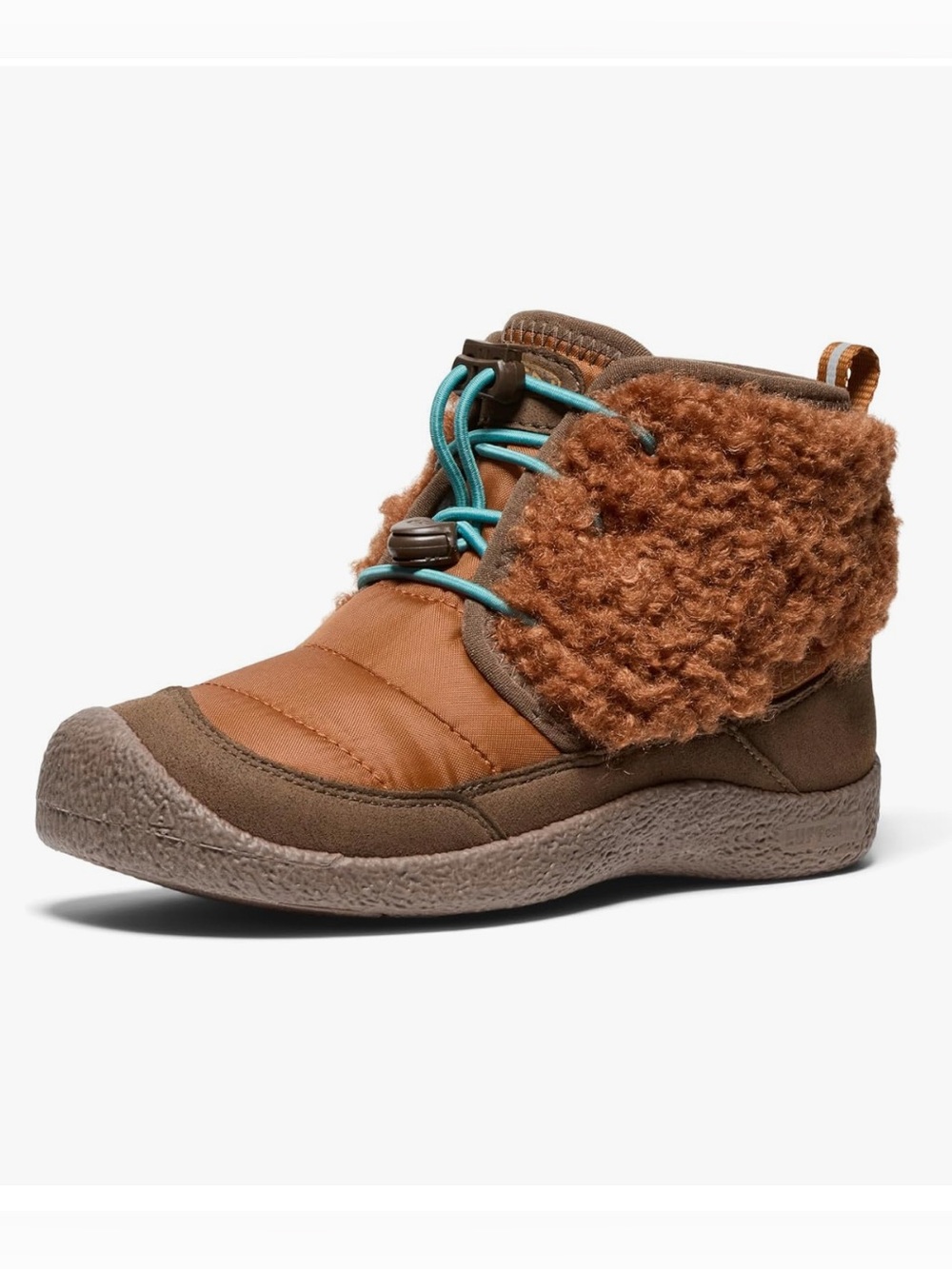 Keen Unisex Howser 2 Waterproof Boots - Kids Brown Quilted Sherpa Chukka Boot